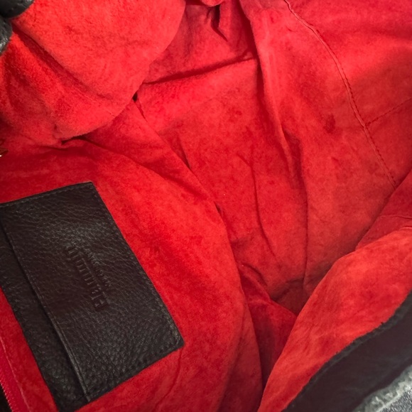 HAMMITT Scott Black Pebbled Leather Studded Tote Shoulder Bag - Picture 7 of 11